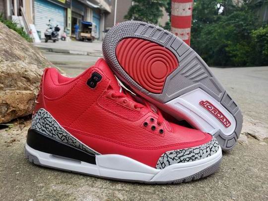 (image for) DJ KHALED Air Jordan 3 RETRO GRATEFUL Men's Shoes Red Black Cement-04